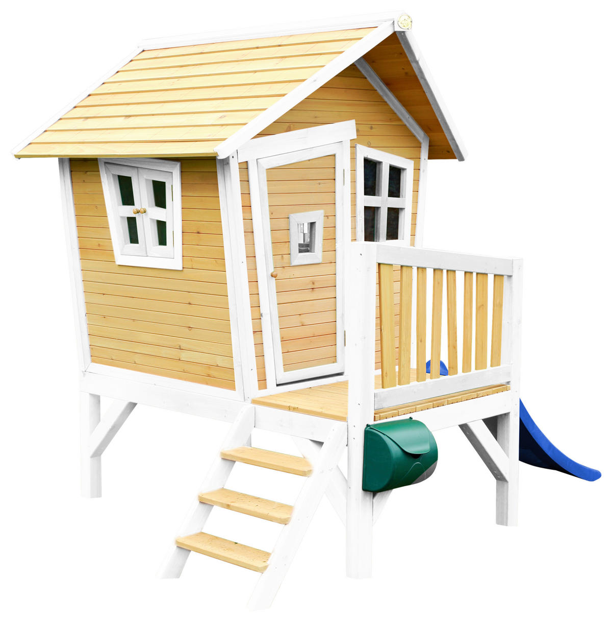 AXI Spielhaus Robin blau B/H/L: ca. 264x203x177 cm Robin - blau/braun (177,00/264,00/203,00cm) - AXI