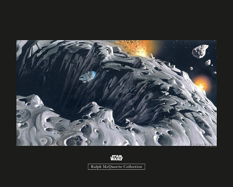 Komar Wandbild Star Wars Classic RMQ Asteroid Star Wars B/L: ca. 50x40 cm günstig online kaufen