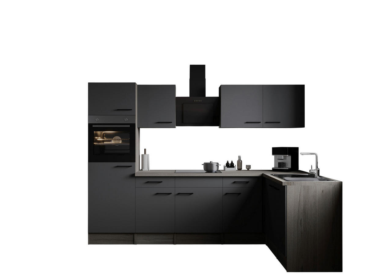 Winkelküche Oliver B/H/T: ca. 280x205x172 cm Oliver - Eiche/grau (280,00/205,00/172,00cm) - Respekta