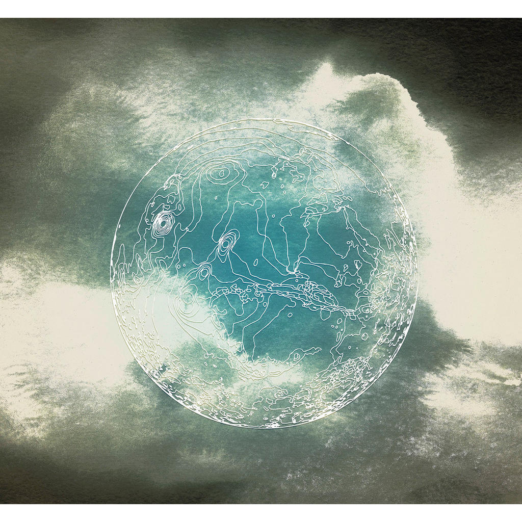 Komar Fototapete Surreal Planet, glatt, bedruckt, Comic, Retro, mehrfarbig, BxH: 300x280 cm, glatt, bedruckt