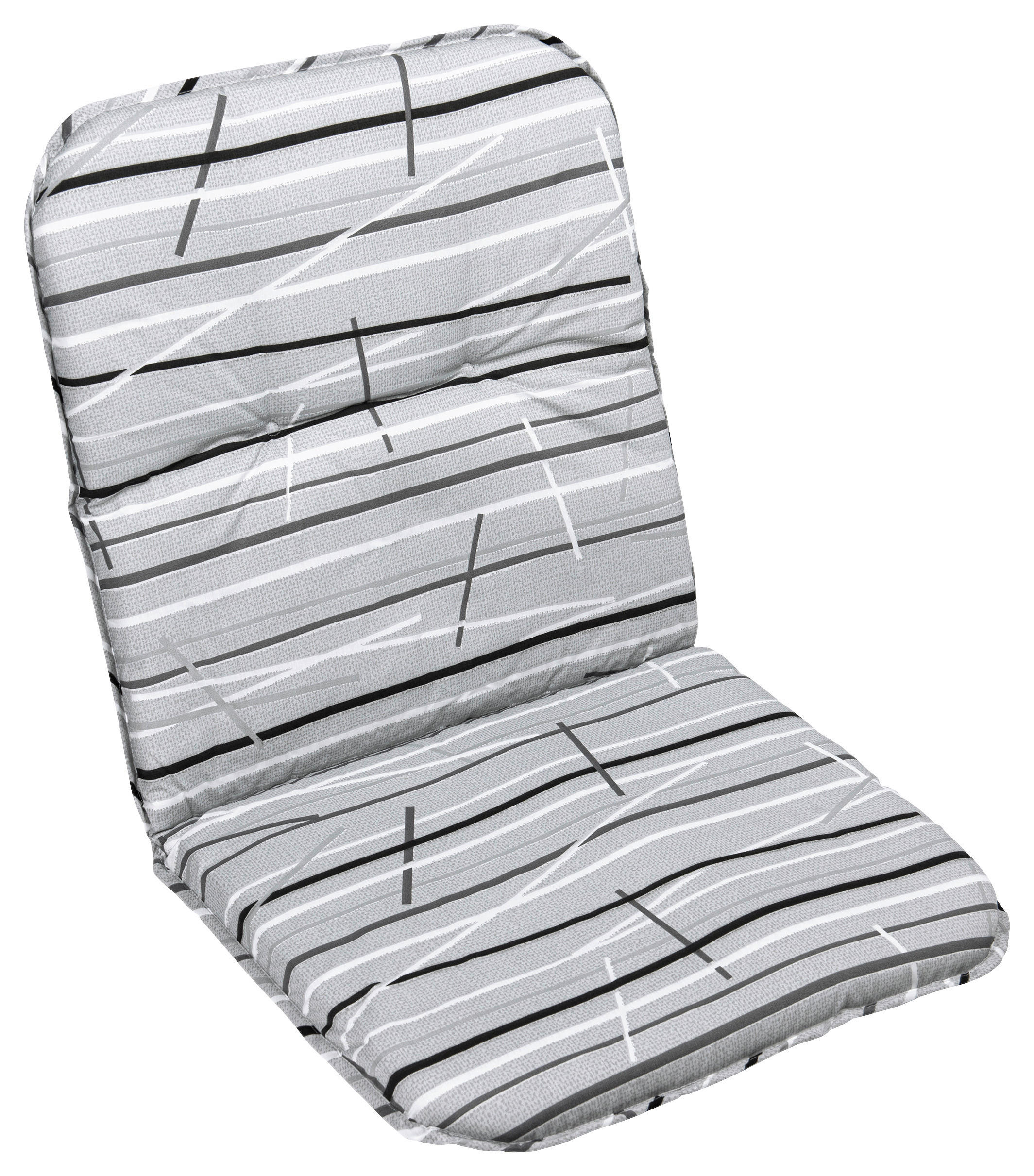 Auflage Grafik grau Polyester B/H/L: ca. 50x5x98 cm Grafik - grau (98,00/50,00/5,00cm)