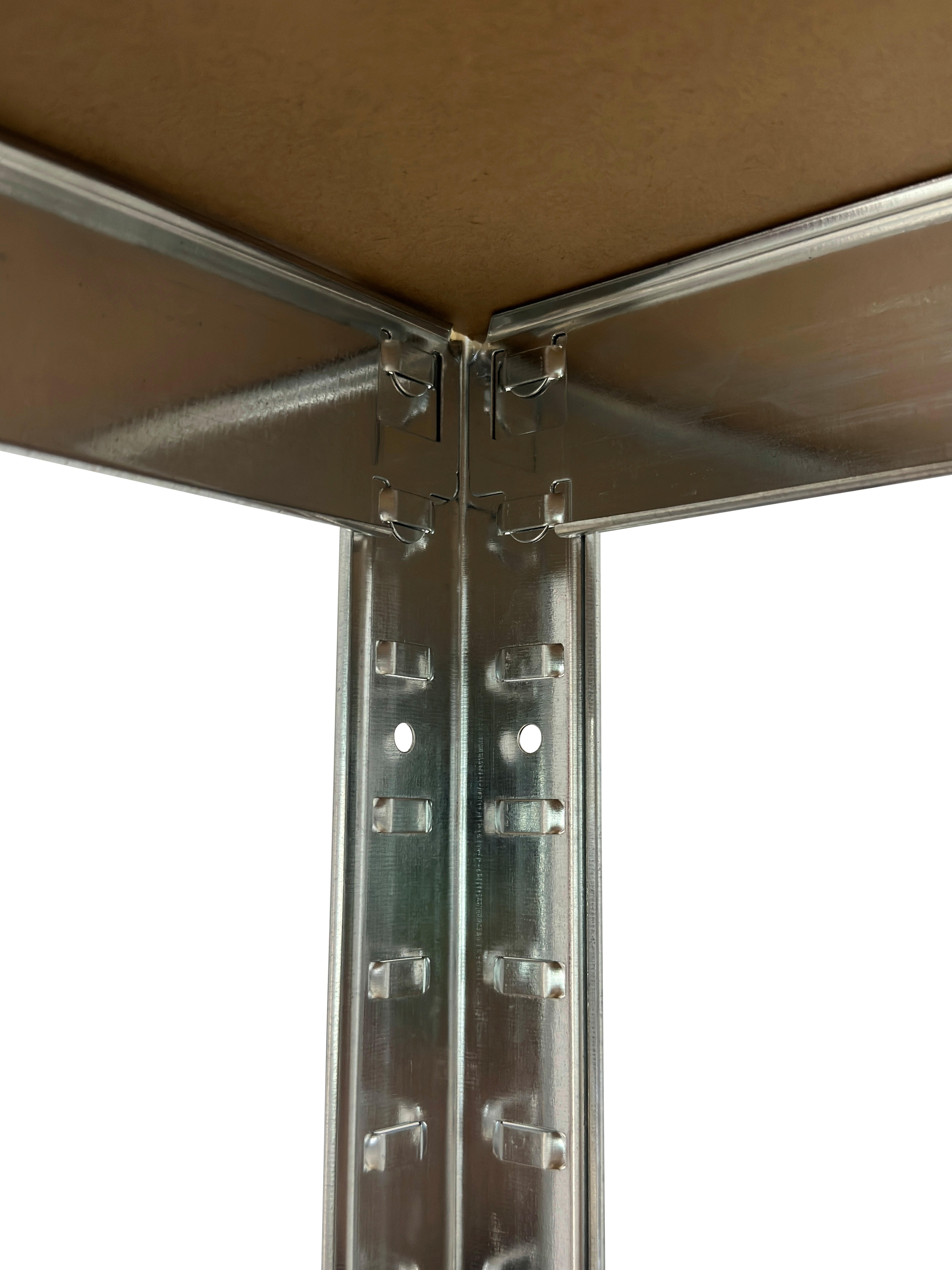 Schwerlaststeckregal verzinkt B/H/T: ca. 90x200x60 cm Schwerlaststeckregal 200x90x60cm V - verzinkt (90,00/200,00/60,00cm)