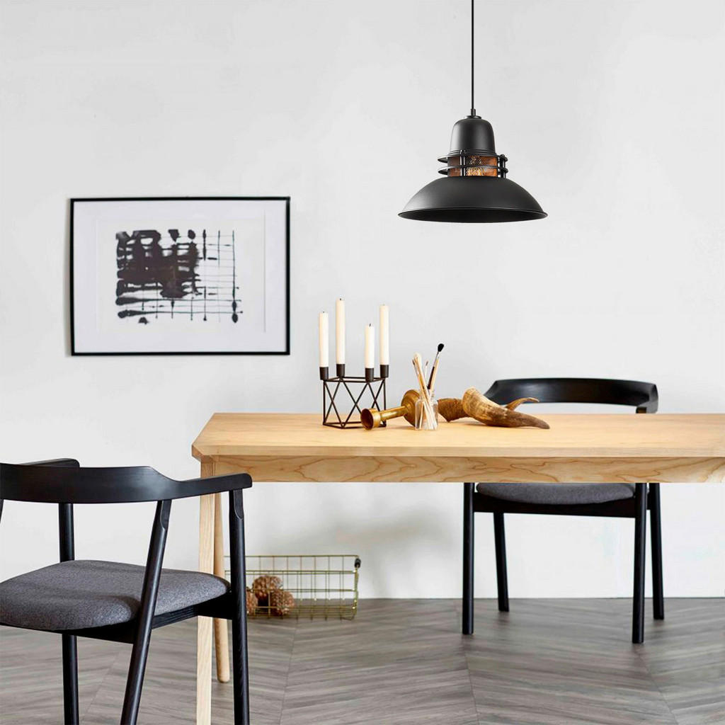 Thumbnail - Opviq Pendelleuchte Saglam-3735 gold schwarz B/H/T/L/D: ca. 34x123x34x34x34 cm E27 1 Brennstellen