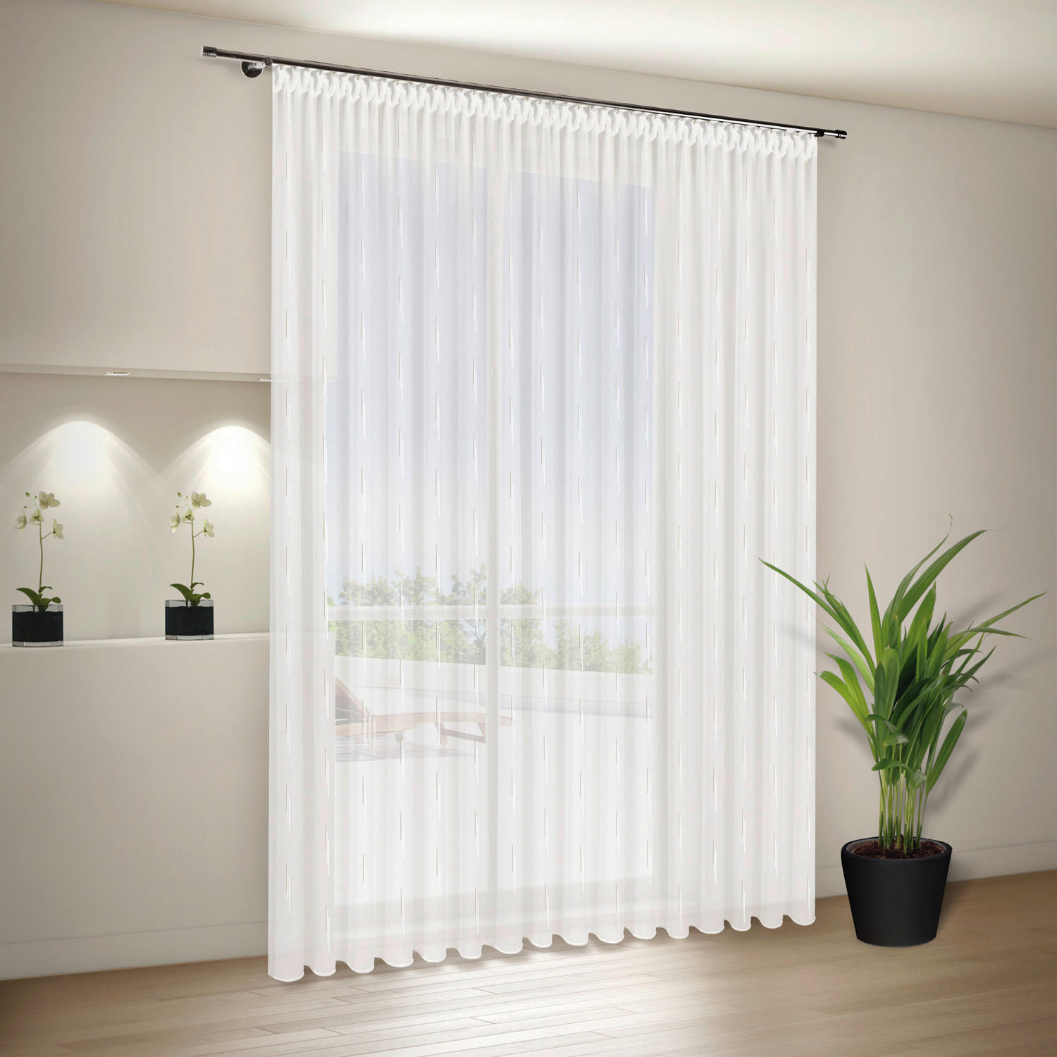 Fertigstore Vera beige B/L: ca. 600x245 cm Vera - beige (600,00/245,00cm) - Happy Home