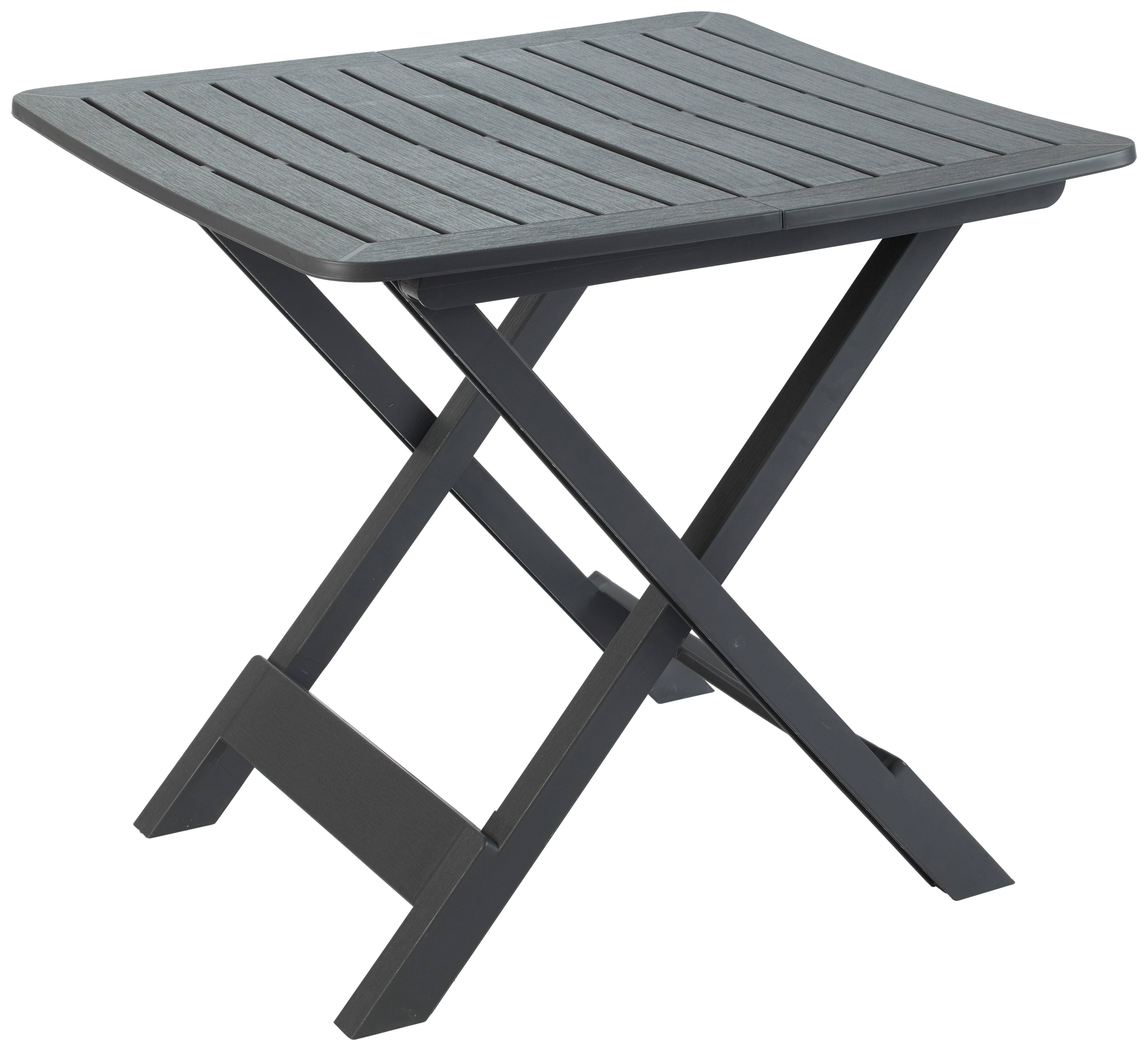 ProGarden Klapptisch Tevere anthrazit Polypropylen B/H/L: ca. 72x70x79 cm Tevere - anthrazit (79,00/72,00/70,00cm) - ProGarden