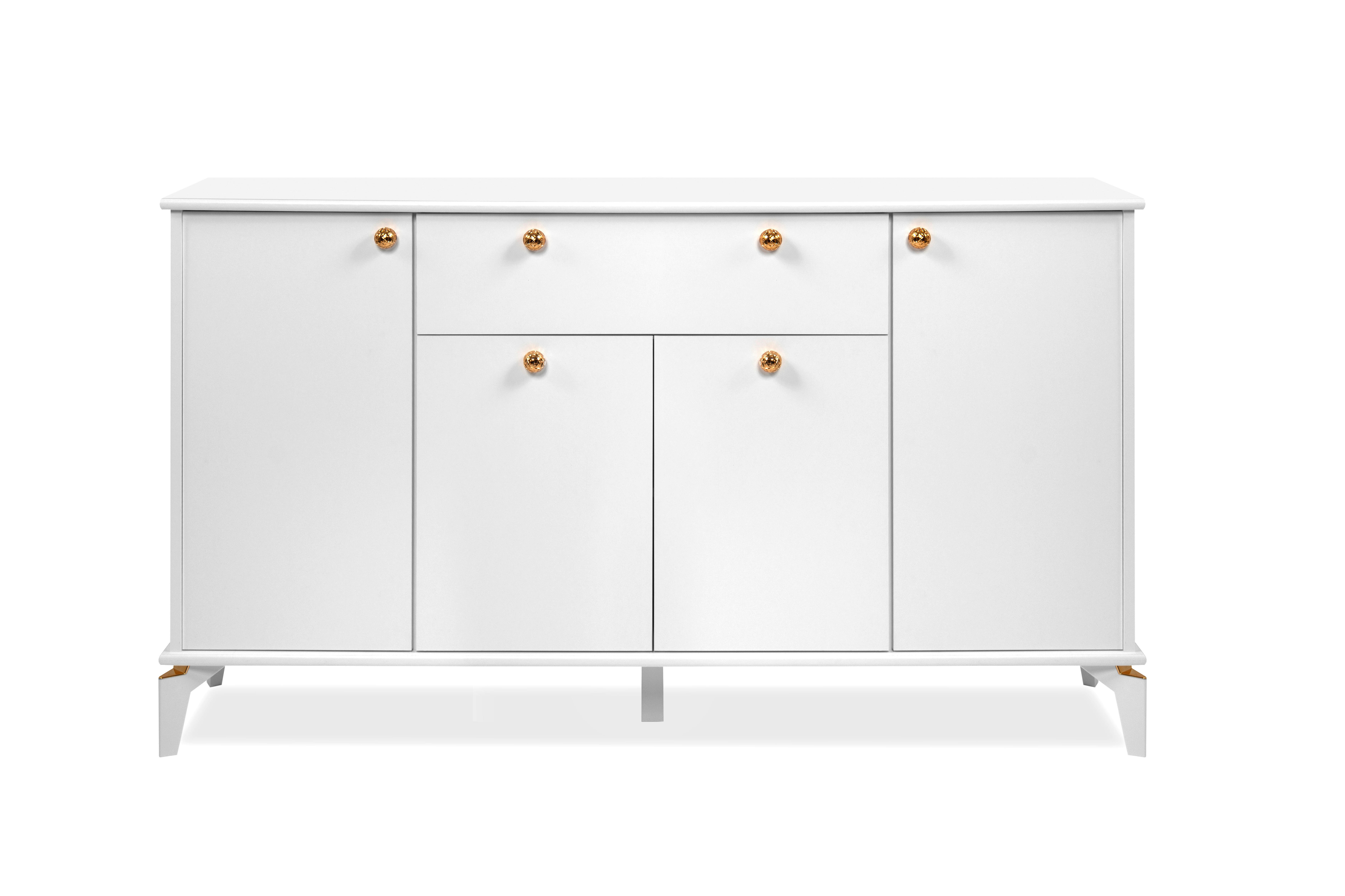 Sideboard Izmir Izmir Izmir Izmir Izmir Izmir weiß Kupfer B/H/T: ca. 158x90x36 cm