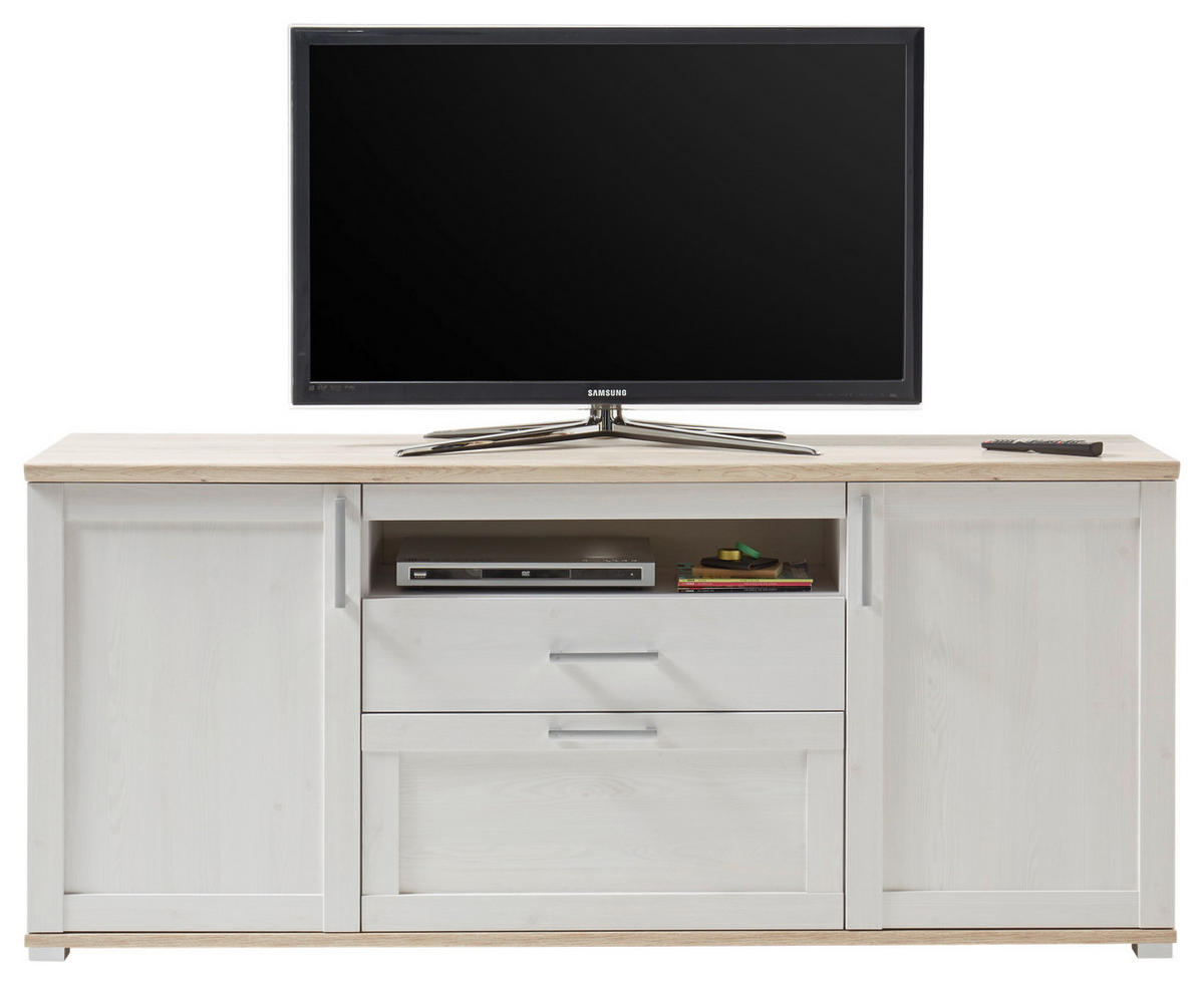 TV-Highboard Romance Sibiu Lärche Nachbildung San-Remo Nachbildung B/H/T: ca. 190x82x44 cm Romance - (190,00/82,00/44,00cm)