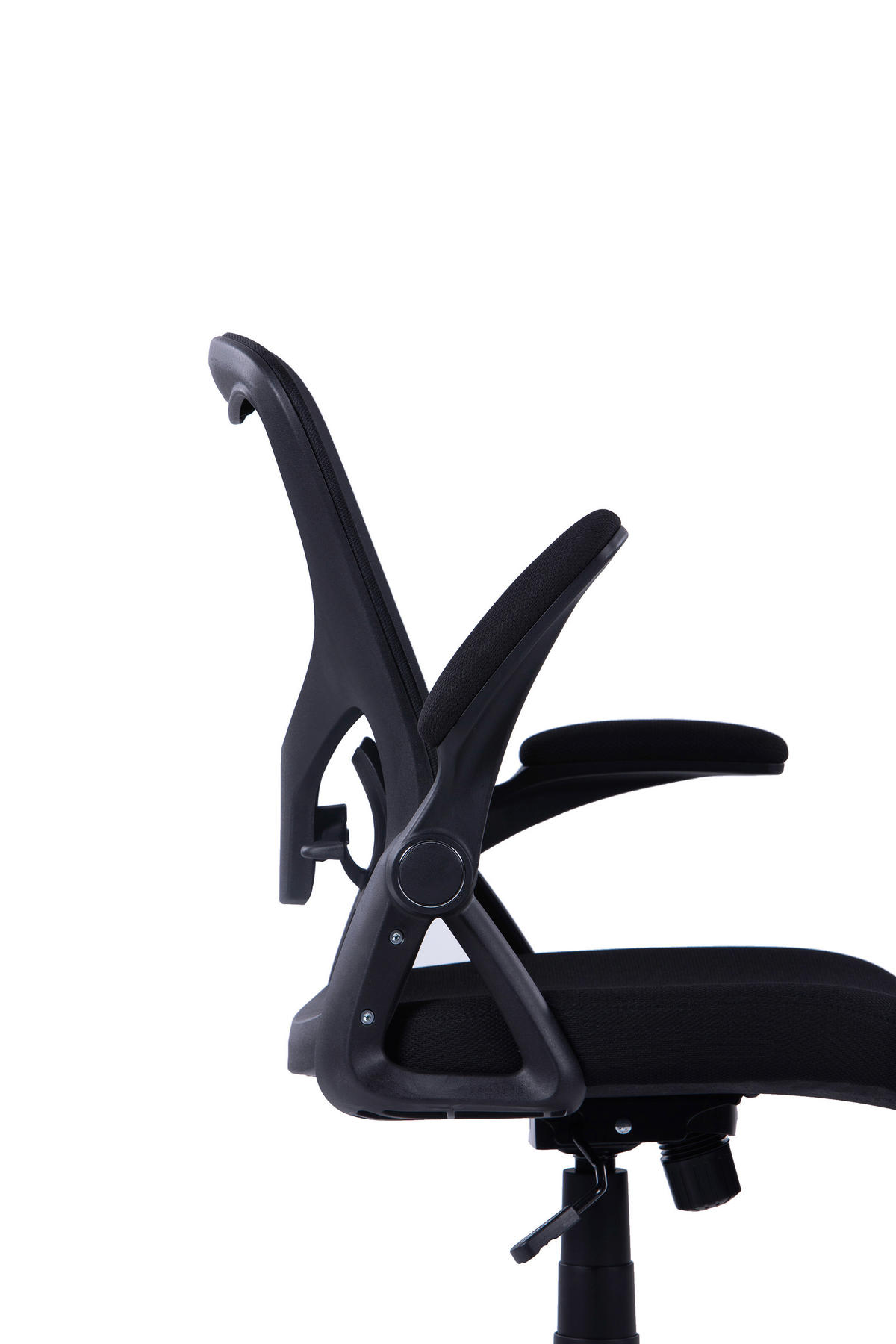 Chefsessel FLEX schwarz schwarz schwarz Webstoff Netzstoff Kunststoff FLEX - schwarz - byLIVING