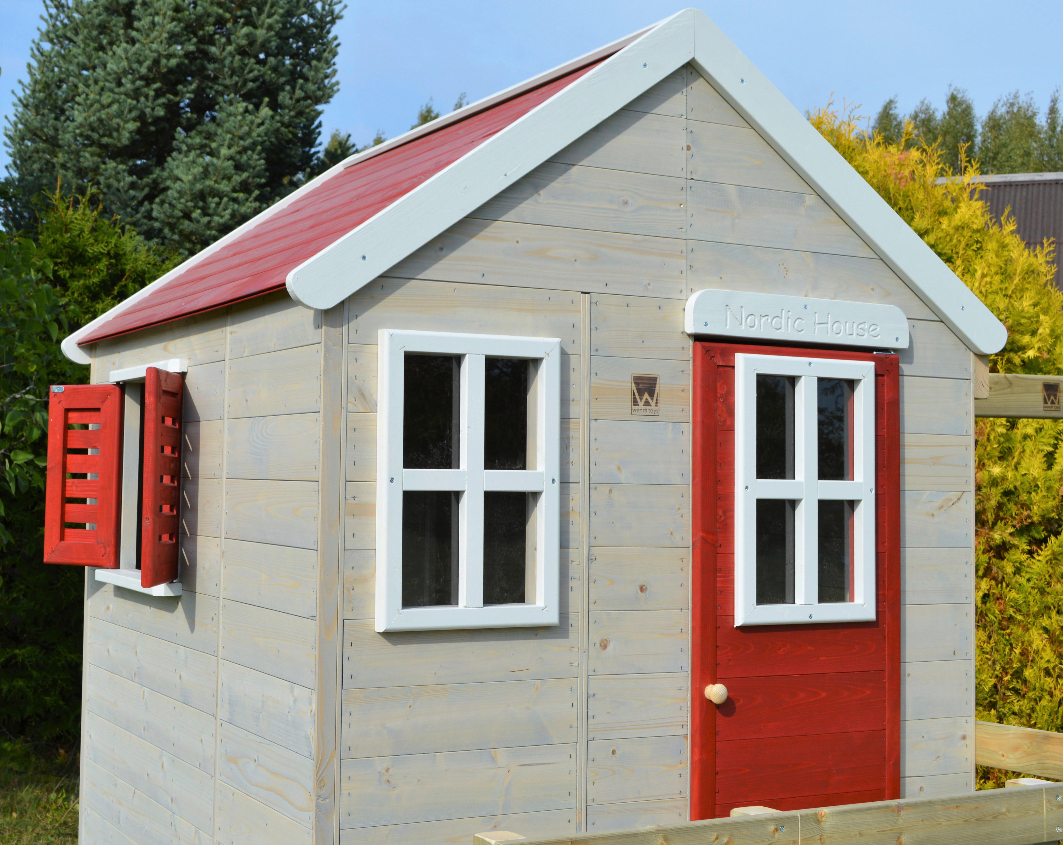 Wendi Toys Spielhaus Storch natur B/H/T:...