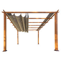 Paragon Outdoor Pavillon Florida hellbraun Metall B/H/L: ca. 350x235x350 cm Florida - hellbraun (350,00/350,00/235,00cm) - Paragon Outdoor