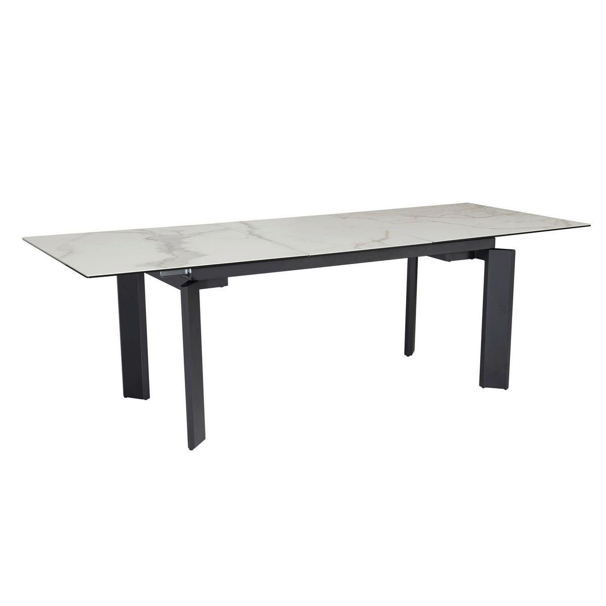 Esstisch weiß Marmor Optik B/H/T: ca. 180x77x95 cm Esstisch - weiß (180,00/77,00/95,00cm) - Wohnling
