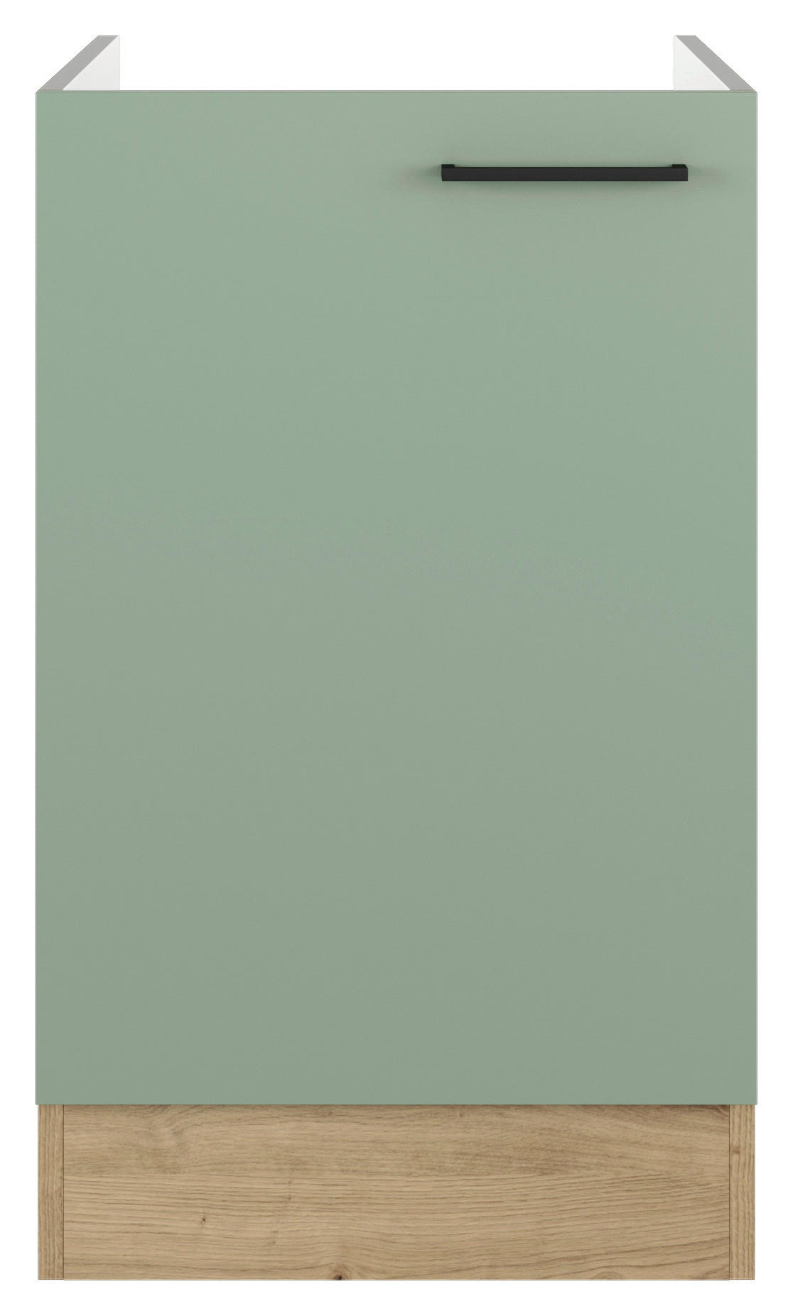 Flex-Well Spülenschrank Cara grün B/H/T: ca. 50x82x57 cm Cara - Eiche/schwarz (50,00/82,00/57,00cm) - Flex-Well