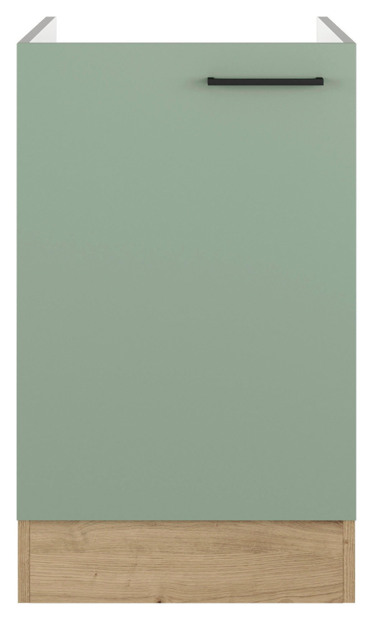 Flex-Well Spülenschrank Cara grün B/H/T: ca. 50x82x57 cm Cara - Eiche/schwarz (50,00/82,00/57,00cm) - Flex-Well