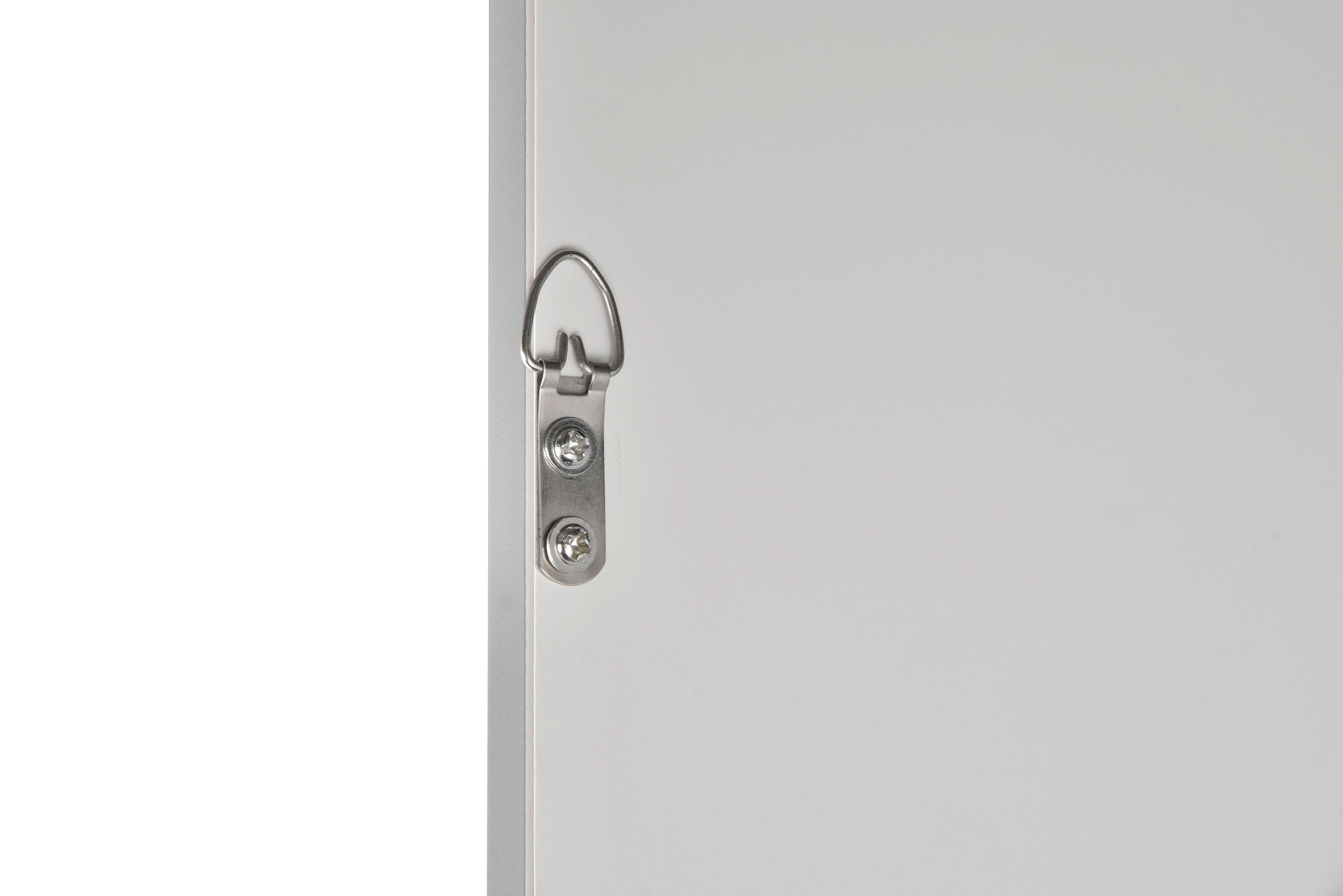 Rahmenspiegel Nadine grau silber Optik B/H: ca. 34x125 cm Nadine - silber/grau (34,00/125,00cm)