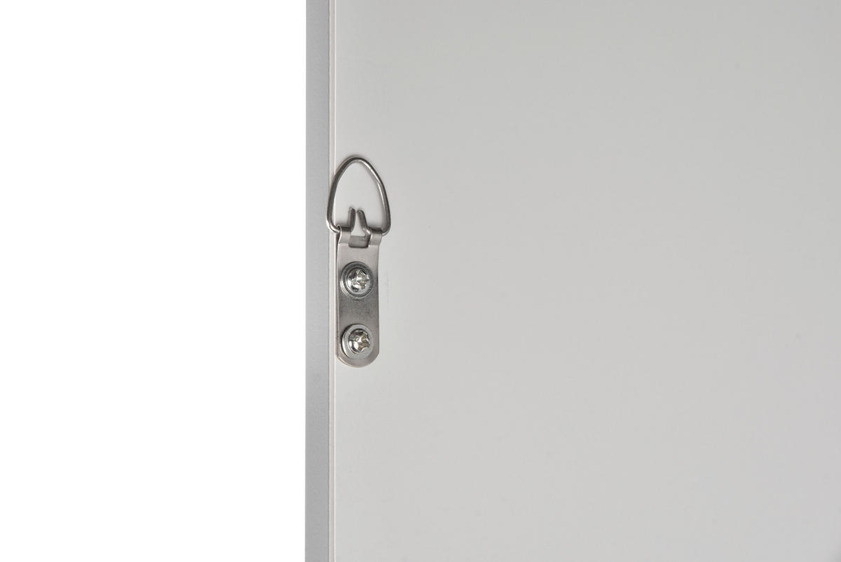 Rahmenspiegel Nadine grau silber Optik B/H: ca. 34x125 cm Nadine - silber/grau (34,00/125,00cm)