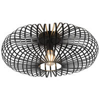 TRIO Deckenleuchte Johann 606905032 mattschwarz Metall H/D: ca. 18x50 cm 1 Brennstellen Johann - mattschwarz (50,00/18,00cm) - Trio