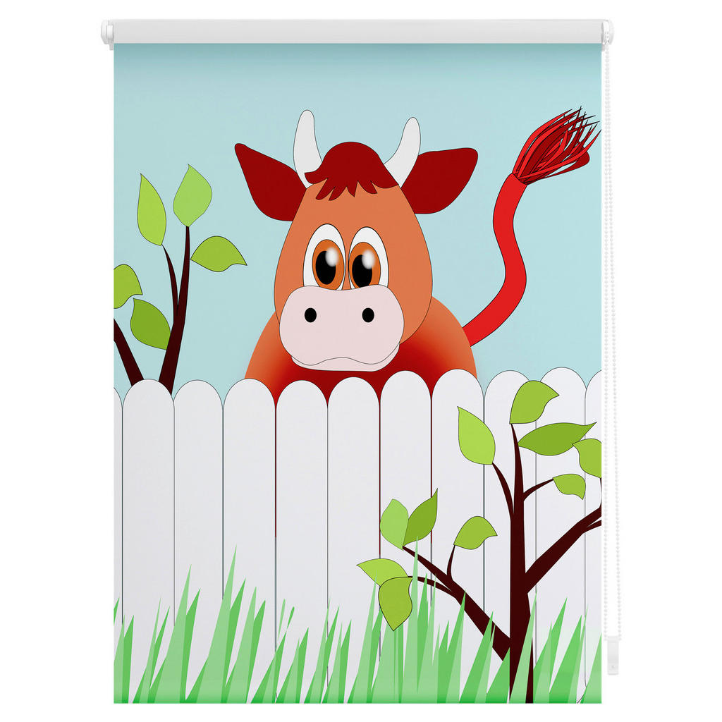 Thumbnail - LICHTBLICK Rollo Ochse Otto bunt B/L: ca. 100x150 cm