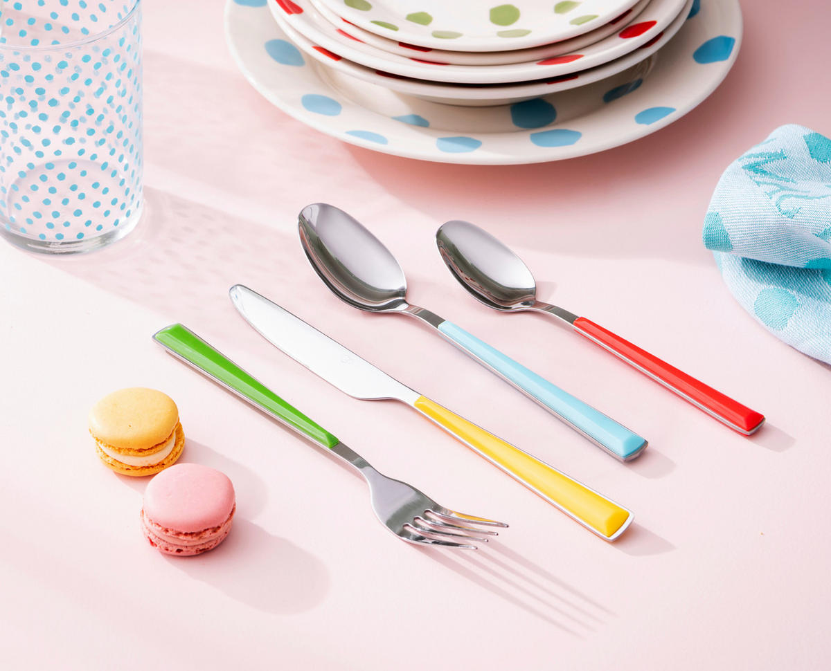 CASA SAMANTHA Besteckset SABOR bunt Edelstahl 16 tlg. SABOR - bunt - CASA SAMANTHA