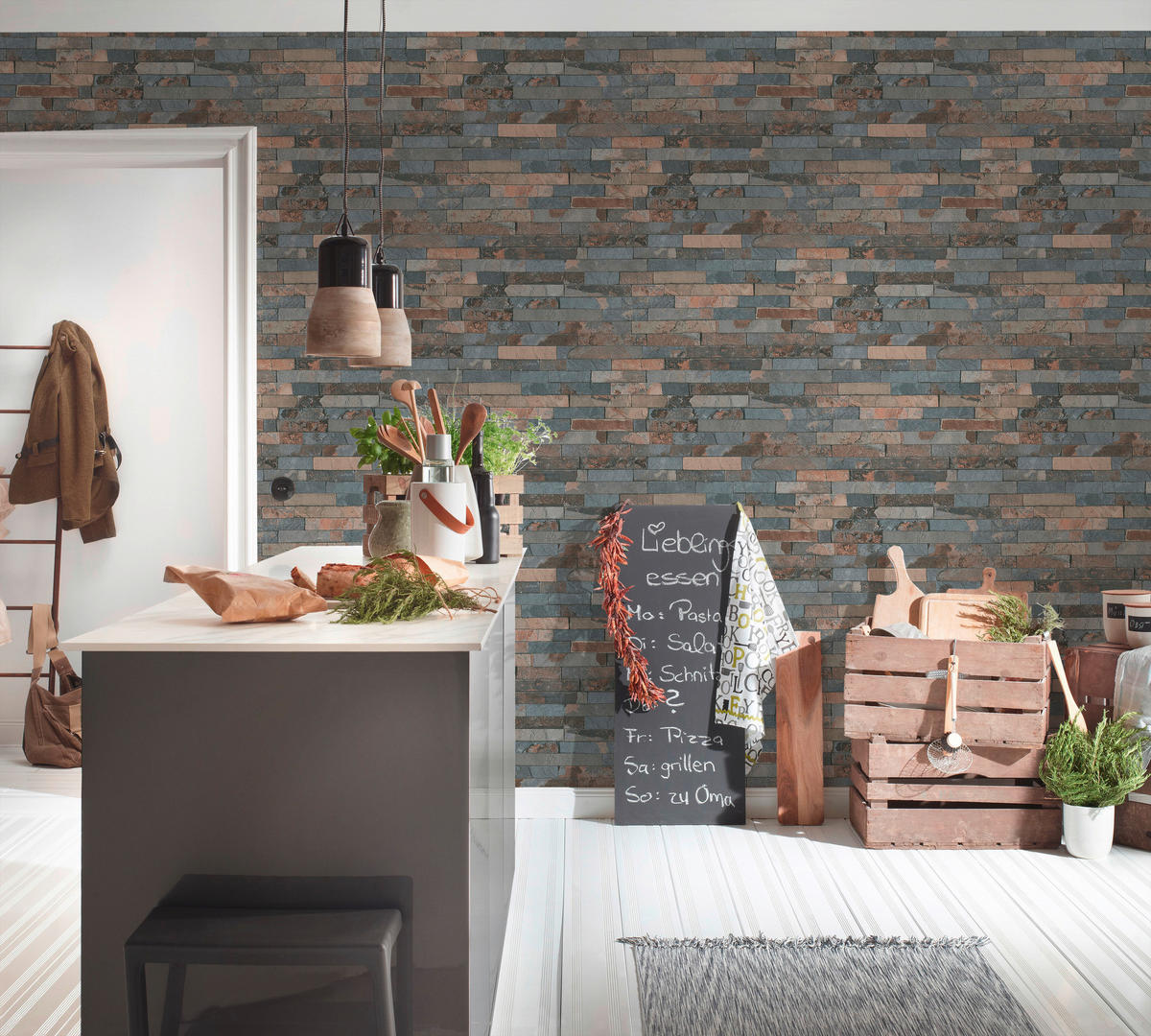 A.S.Creation Vliestapete Best of Wood`n Stone 2nd Edition Steine grau braun B/L: ca. 53x1005 cm Best of Wood`n Stone 2nd Edition - braun/grau (53,00/1005,00cm) - A.S.Creation