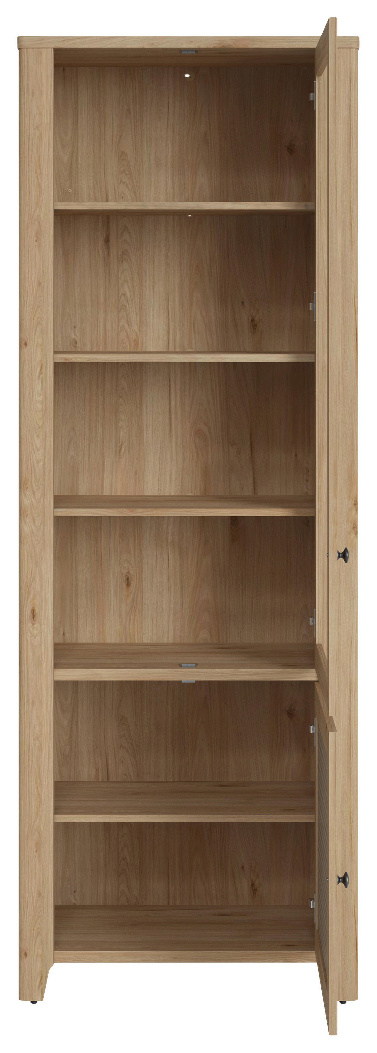 Standvitrine Cestino Jackson Hickory Nachbildung B/H/T: ca. 73x206x42 cm Cestino - (73,00/206,00/42,00cm)