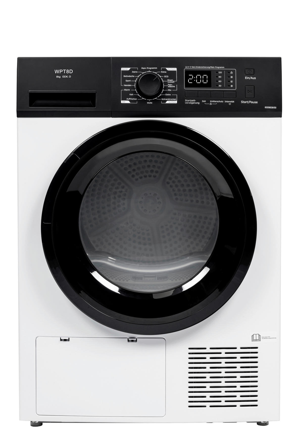 POCOline Wärmepumpentrockner WPT8D weiß B/H/T: ca. 60x85x60 cm ca. 8 kg Wärmepumpentrockner WPT8D - weiß (60,00/85,00/60,00cm) - POCOline