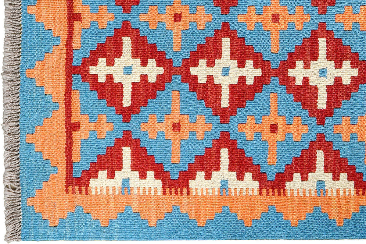 PersaTepp Teppich Kelim Gashgai rot B/H/L: ca. 82x1x129 cm Kelim Gashgai - orange/rot (129,00/82,00/1,00cm) - PersaTepp