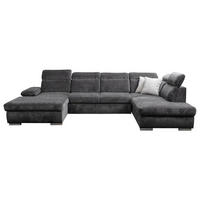Wohnlandschaft Cordoba anthrazit Webstoff B/H/T: ca. 359x105x232 cm Cordoba - hellgrau/anthrazit (359,00/105,00/232,00cm)