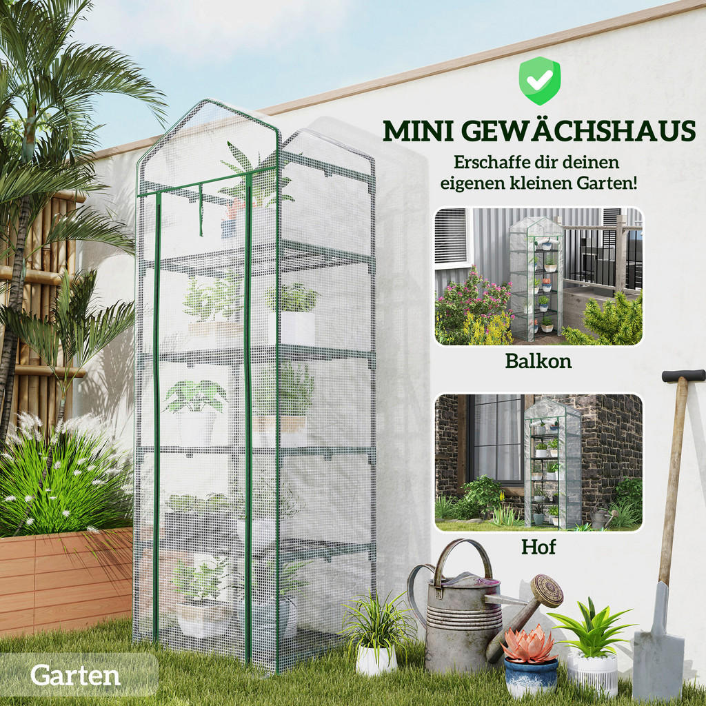 Thumbnail - Outsunny Gewächshaus B/H/L: ca. 49x193x69 cm