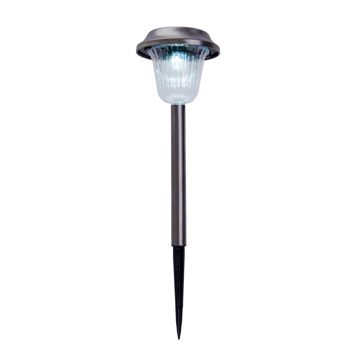 4er Set LED-Außenleuchte 4043306 silber H: ca. 39 cm 4er Set LED Außenleuchte - silber (39,00cm) - Näve Leuchten