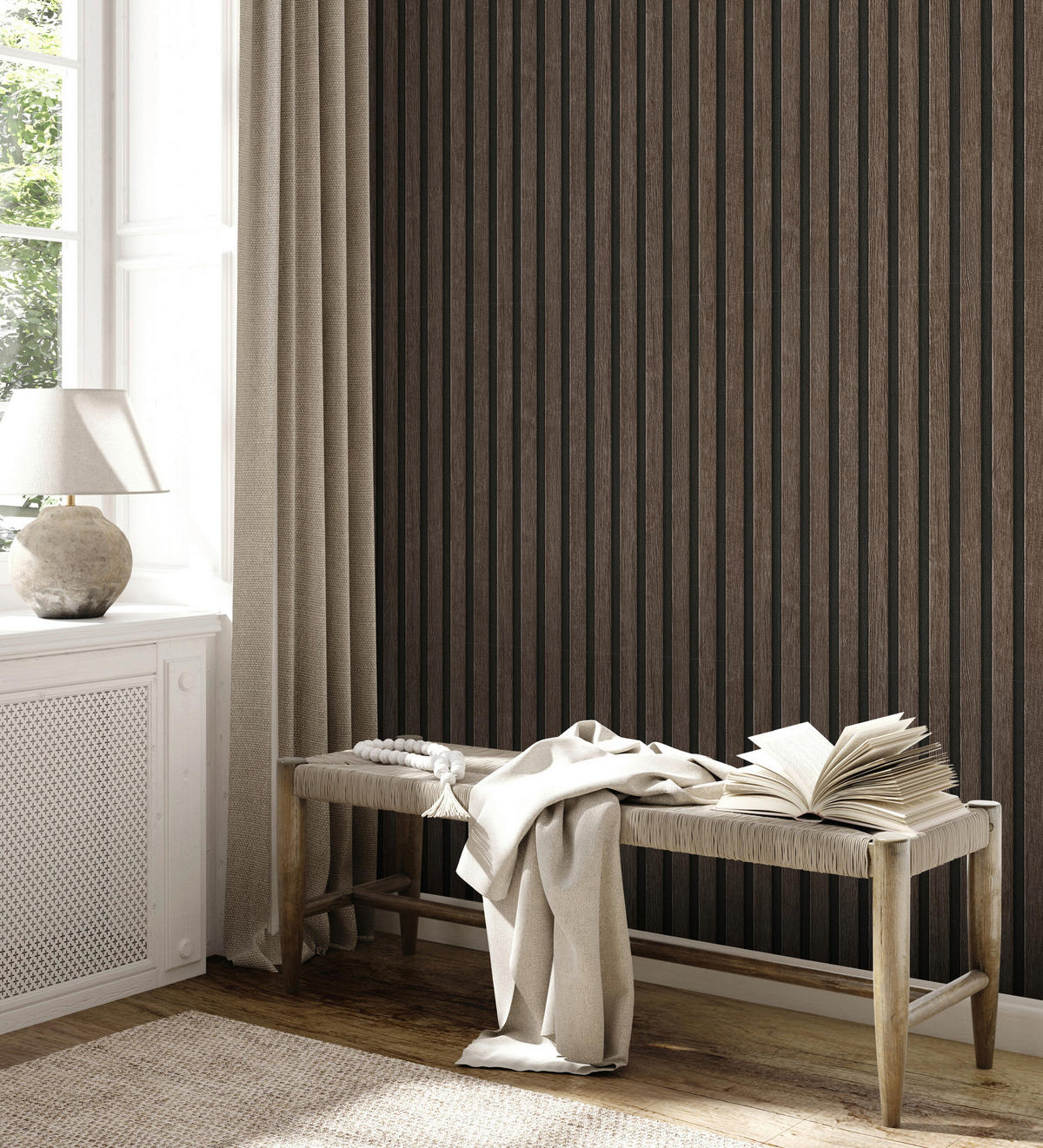 Vliestapete Holzoptik braun schwarz B/L: ca. 53x1005 cm Vliestapete_39109-3 - braun/schwarz (53,00/1005,00cm)