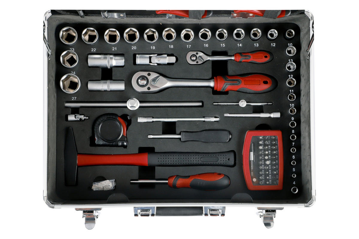 Werkzeugkoffer B/H/T: ca. 45,5x17x35 cm 128 tlg. Werkzeugkoffer_128tlg. - (45,50/17,00/35,00cm)