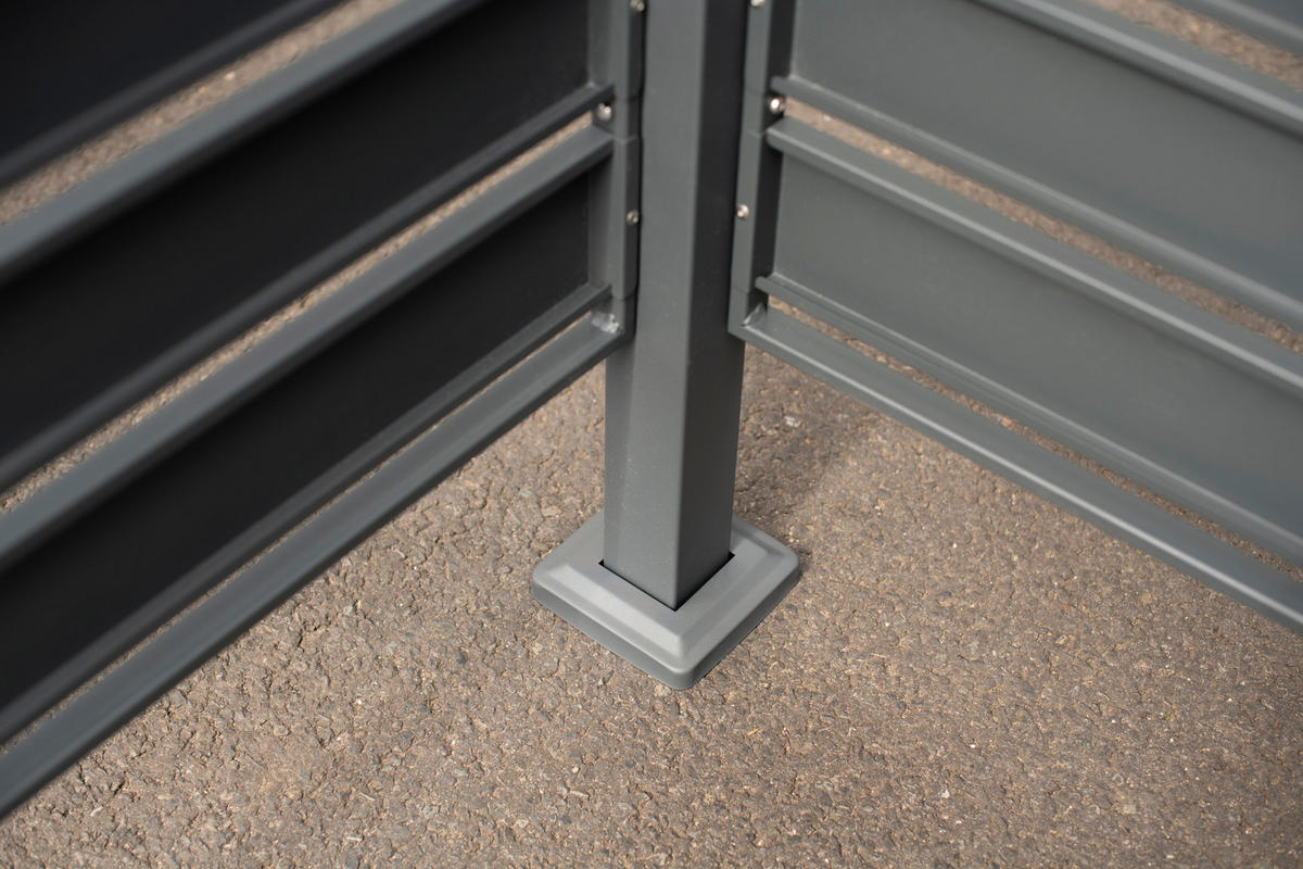 Westmann MülltonnenverkleidungBox Planum Box Planum - anthrazit/silber (90,00/410,00/120,00cm) - Westmann