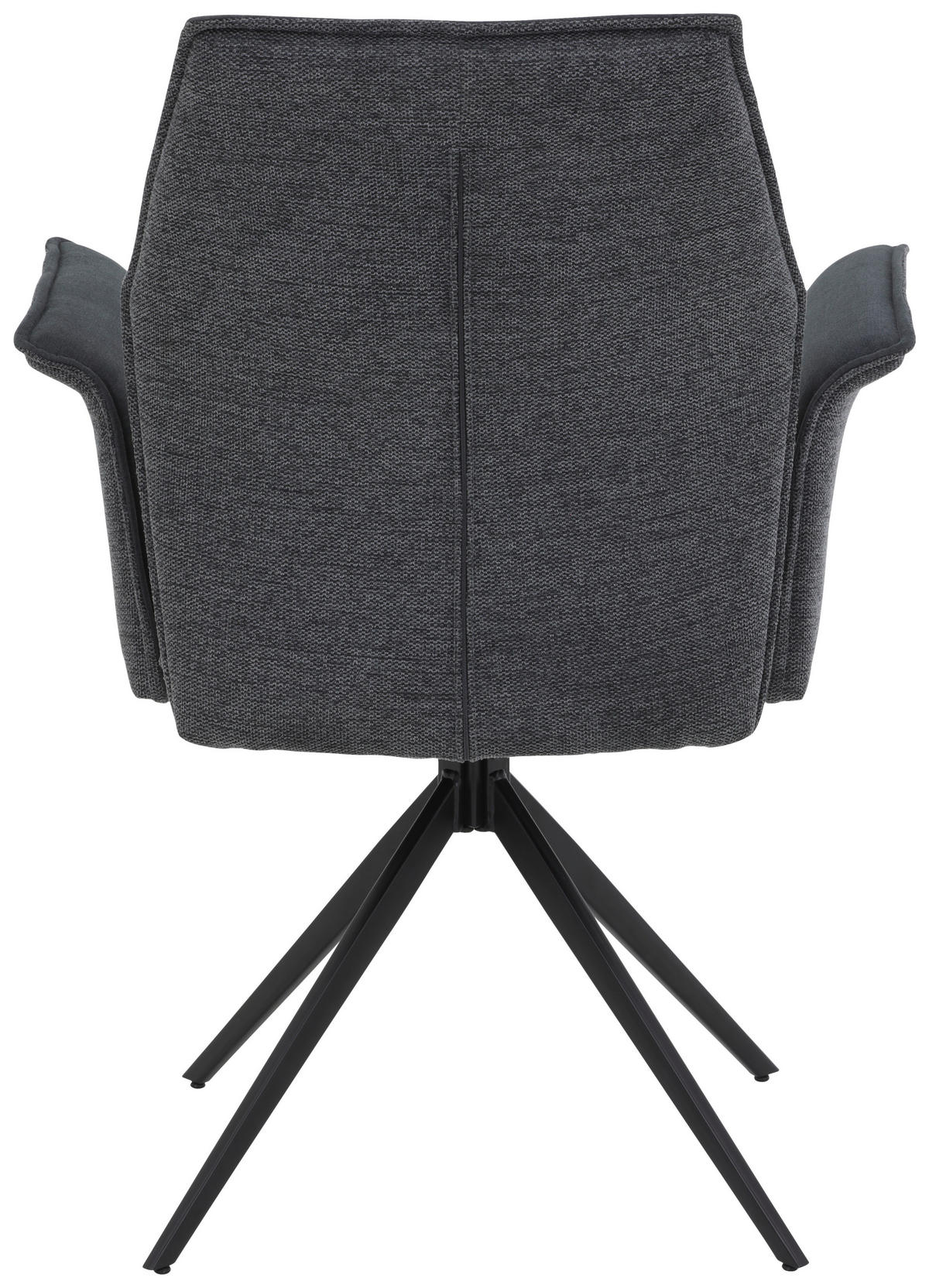 Armlehnstuhl Susanne anthrazit Microfaser B/H/T: ca. 65x92x64 cm Susanne - schwarz/anthrazit (65,00/92,00/64,00cm)