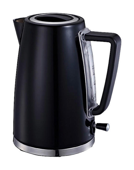 MICHELINO Wasserkocher 74080 schwarz Glas Edelstahl ca. 1,7 l Wasserkocher - schwarz (1,70l) - MICHELINO