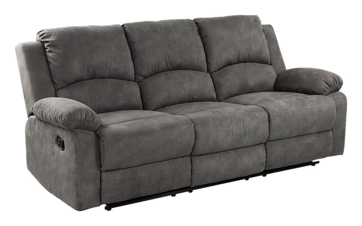 Sofa 3-2-1 anthrazit B/H/T: ca. 204x97x87 cm Dakota_3F-2F-1F_Sofa 3-2-1 - anthrazit (204,00/97,00/87,00cm)