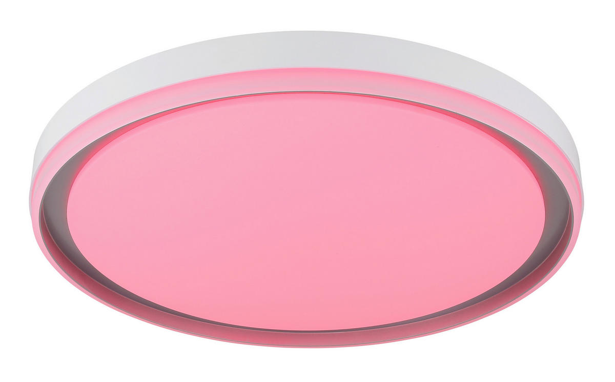 GLOBO Deckenventilator Deckenleuchte-Janice - weiß/silber (51,00/9,00/50,50cm) - GLOBO