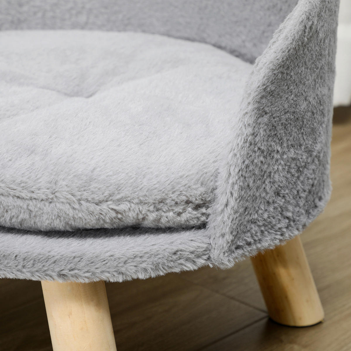 PawHut Haustierbett grau Polyester B/H/L: ca. 40,5x33x40,5 cm Haustierbett - grau (40,50/40,50/33,00cm) - PawHut