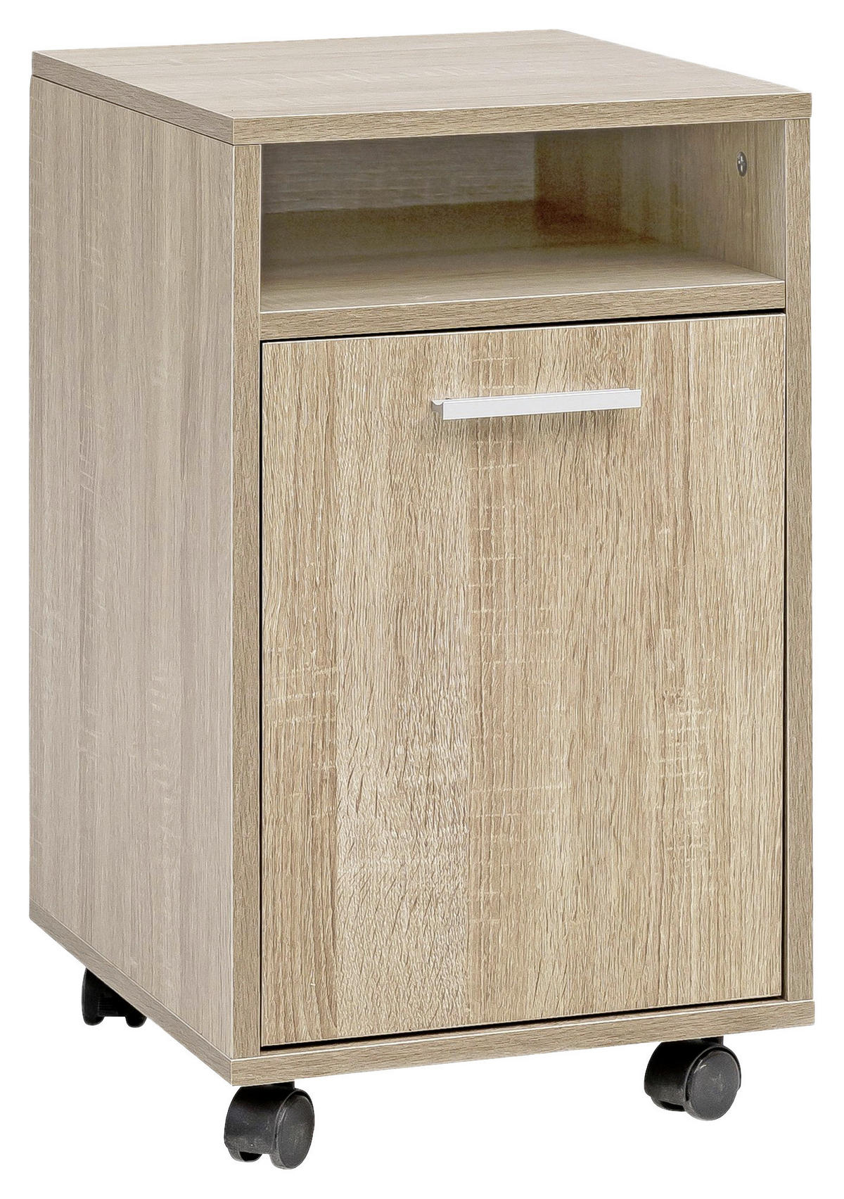 Rollcontainer braun Spanplatte B/H/T: ca. 33x60x38 cm Rollcontainer - braun (33,00/60,00/38,00cm) - Wohnling