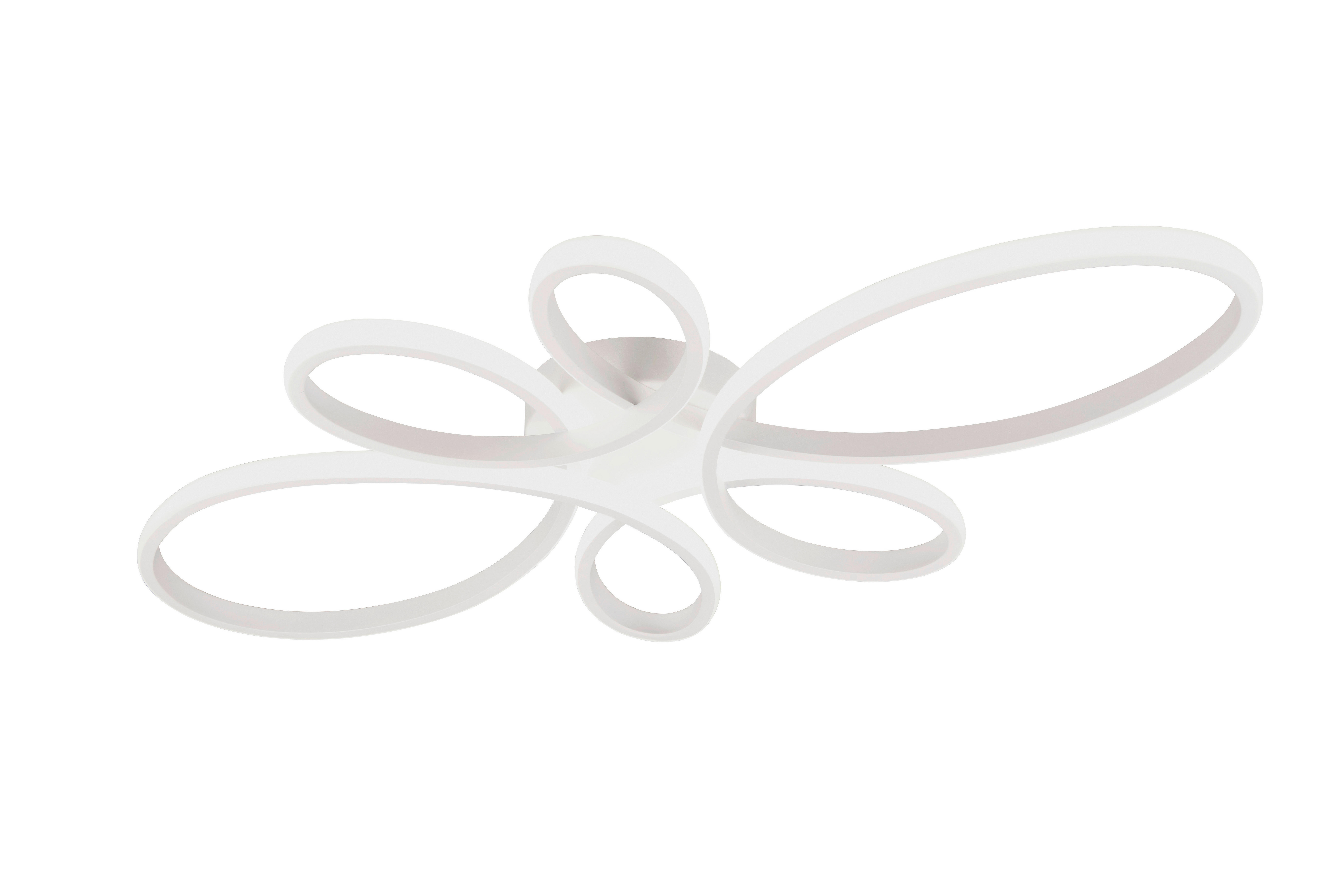 Trio LED-Deckenleuchte weiß Metall B/H/L: ca. 7,5x45,5x83 cm LED-Deckenleuchte_Fly - weiß (83,00/7,50/45,50cm) - Trio