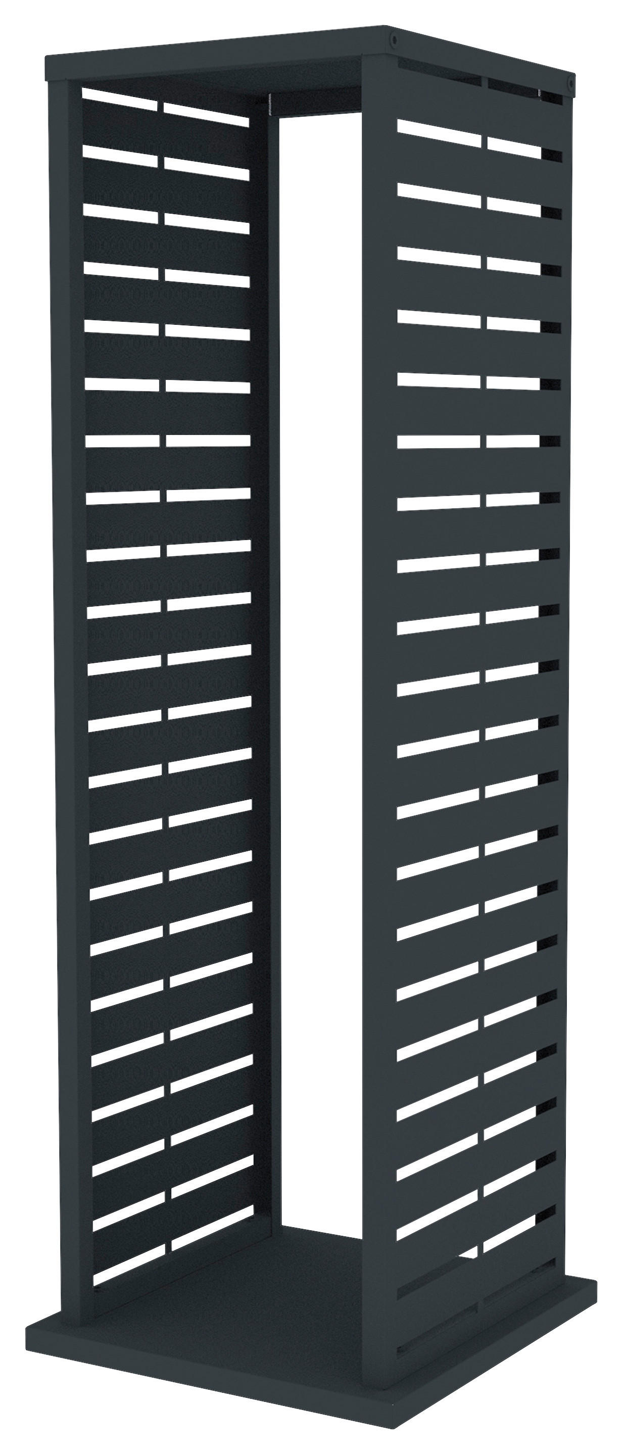 Westmann Kaminholzregal Luma anthrazit B/H/L: ca. 38x112x38 cm Luma - anthrazit (38,00/38,00/112,00cm) - Westmann