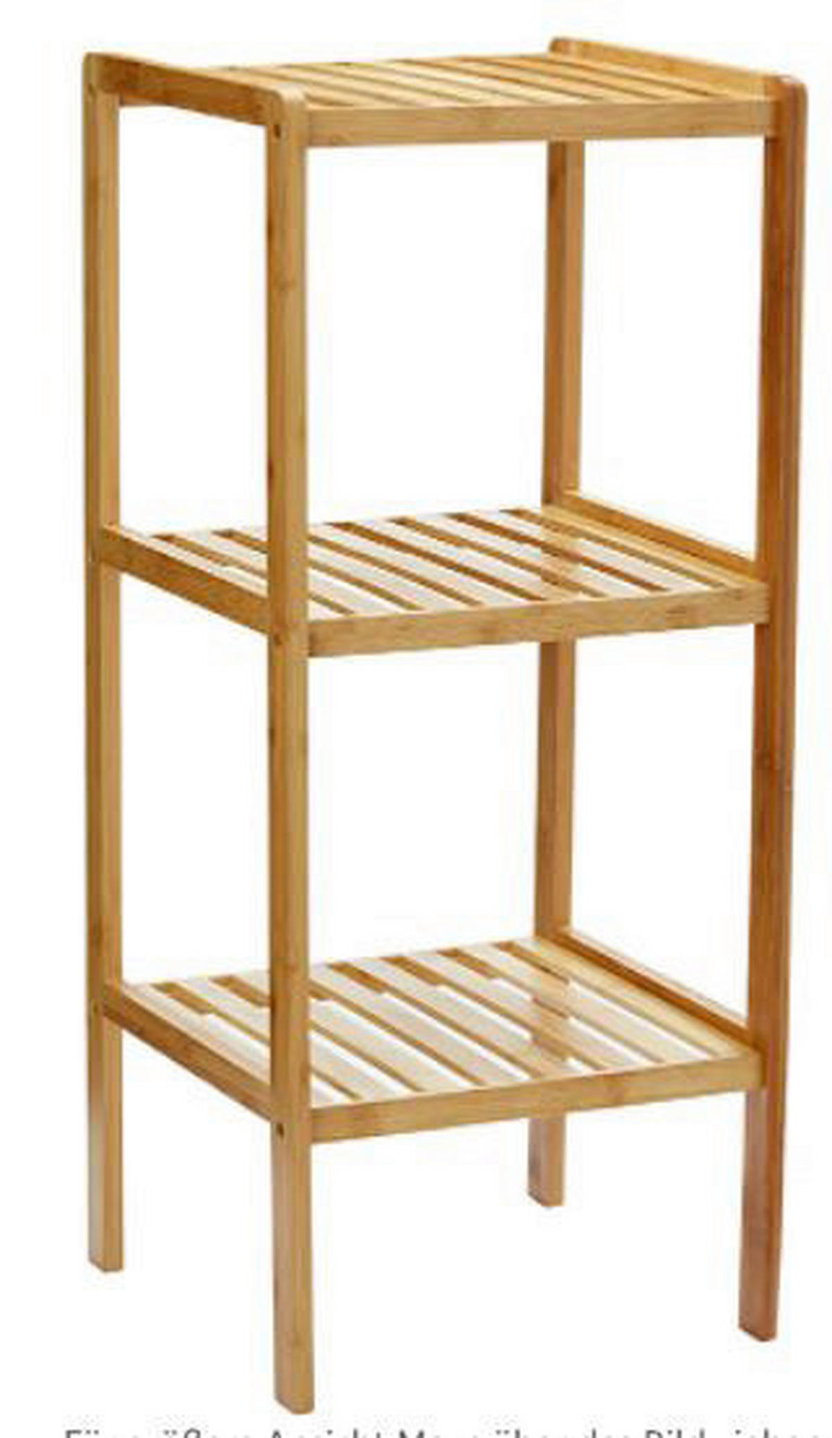 Bambusregal natur Bambus B/H/T: ca. 36x79x36 cm Holzregal 3 Böden natur - natur (36,00/79,00/36,00cm) - Axentia
