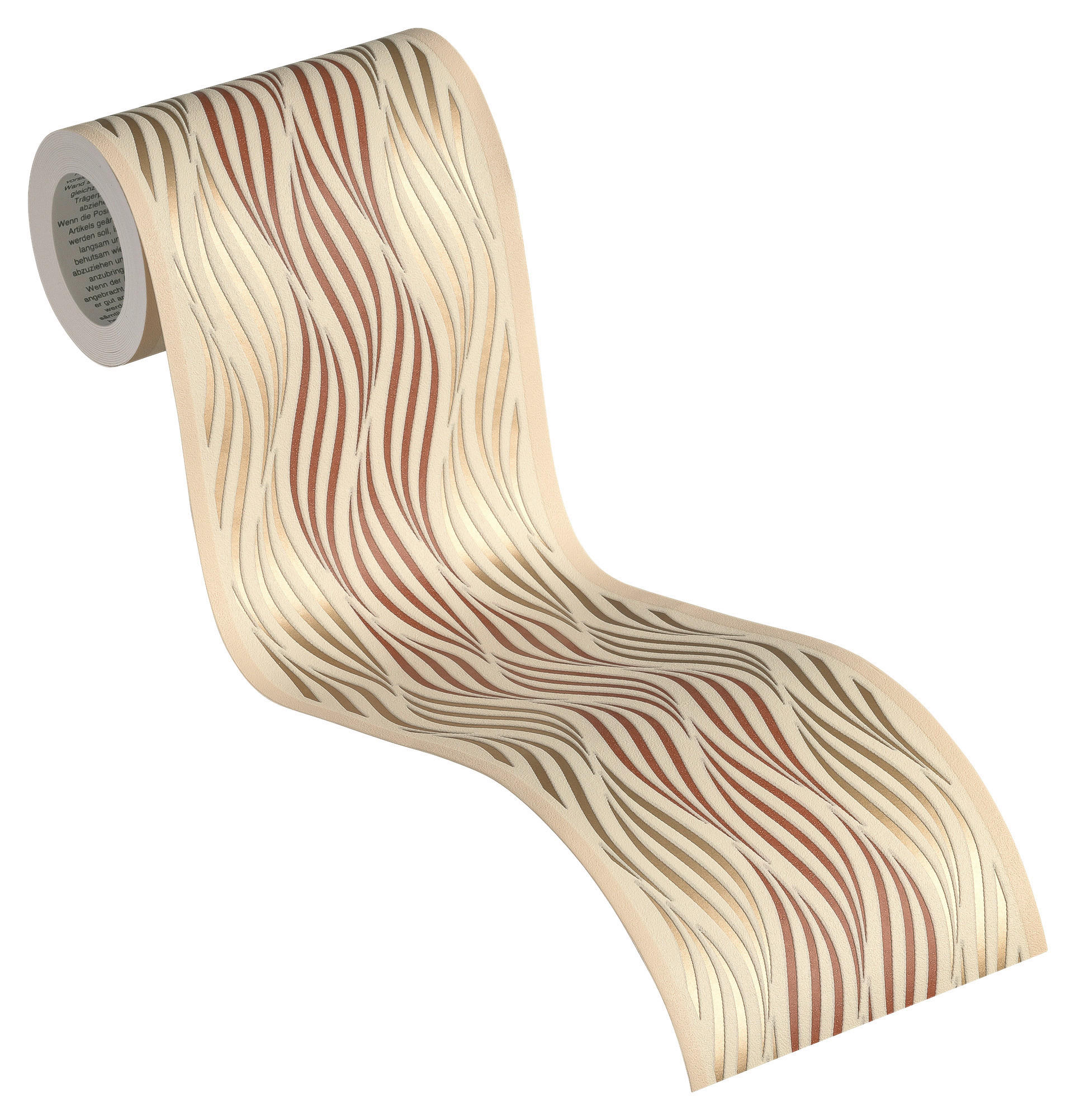 A.S.Creation Bordüre braun silber B/H/D: ca. 13x500x8 cm Bordüre_selbstklebend - braun/silber (8,00/500,00cm) - A.S.Creation