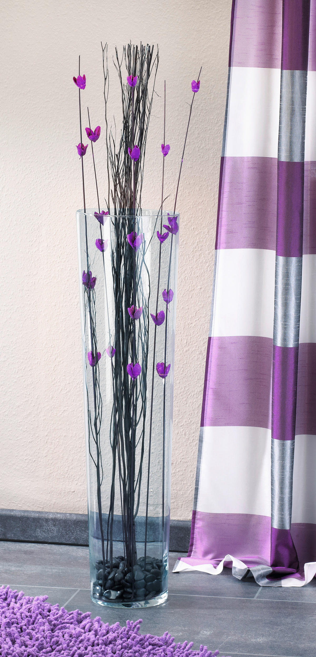 Vase klar Glas B/H/L: ca. 19x70x19 cm Vase_konisch - klar (19,00/19,00/70,00cm)