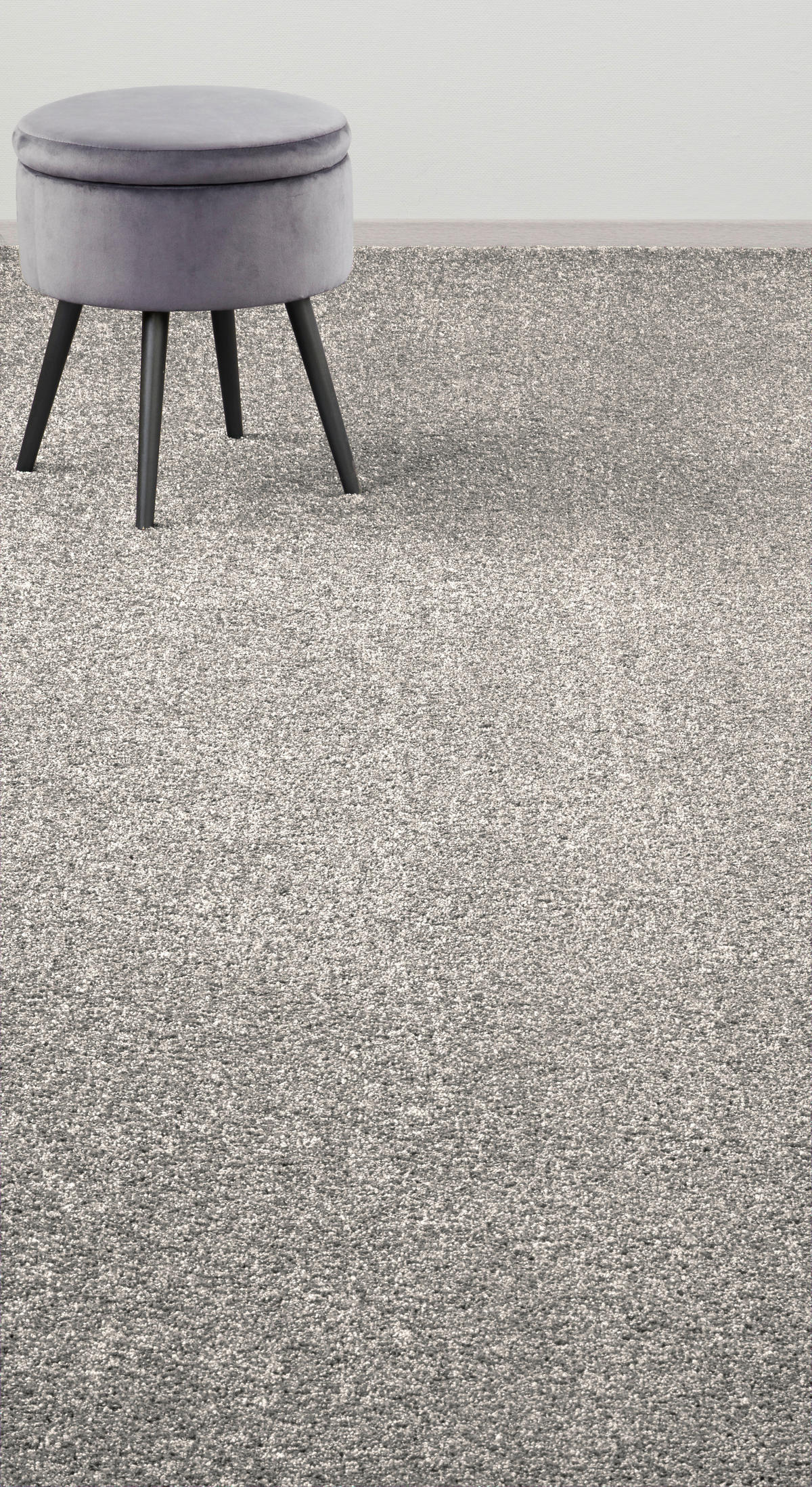 Teppichboden Crown grau B: ca. 400 cm pro m² Crown - grau (400,00cm)