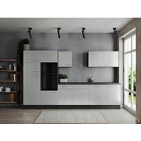 Küchenblock Oliver B/H/T: ca. 340x205x60 cm Oliver - weiß/granit (340,00/205,00/60,00cm) - Respekta