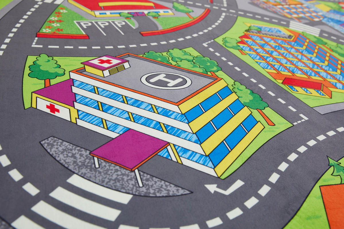 Andiamo Kinderteppich bunt B/L: ca. 100x150 cm Teppich_Spielstraße 100x150cm multi - bunt (100,00/150,00cm) - Andiamo