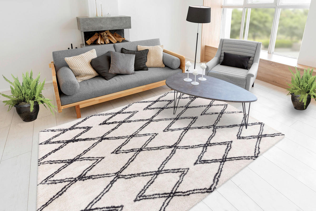 360Living Teppich elfenbein B/L: ca. 200x290 cm Teppich_Orlando 300 200 x 290cm - elfenbein (200,00/290,00cm) - 360Living