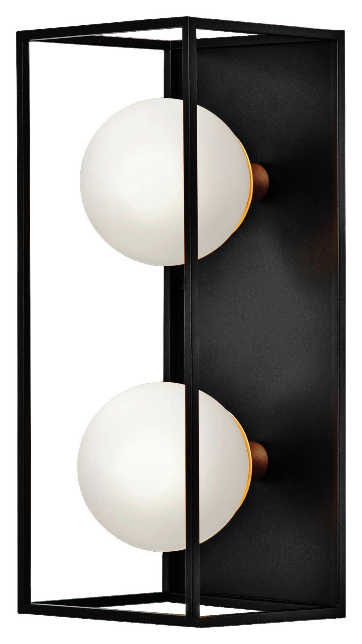 LEDVANCE Badezimmer-Wandleuchte Square 756922 schwarz weiß Metall Glas B/H/L: ca. 15x15x35 cm G9 Decor Square - weiß/schwarz (35,00/15,00/15,00cm) - LEDVANCE