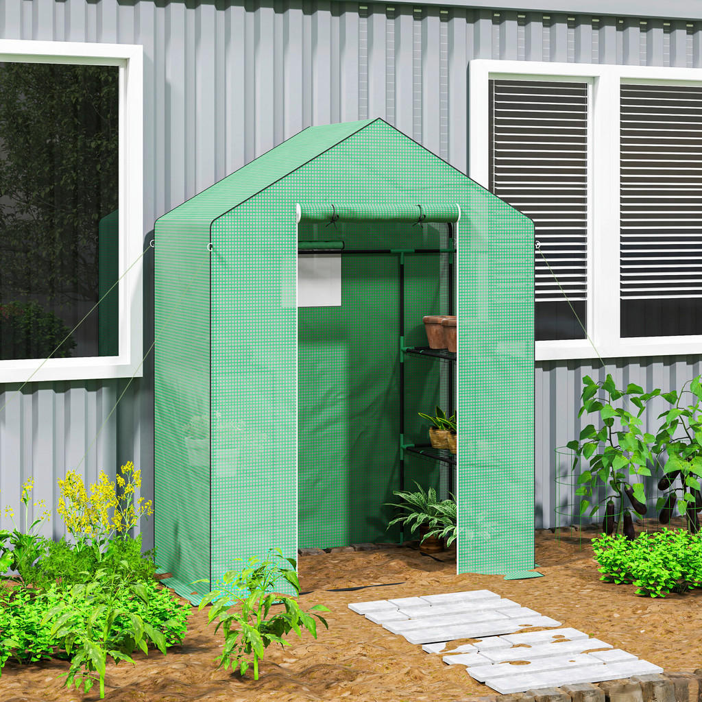 Thumbnail - Outsunny Gewächshaus B/H/L: ca. 74x190x143 cm