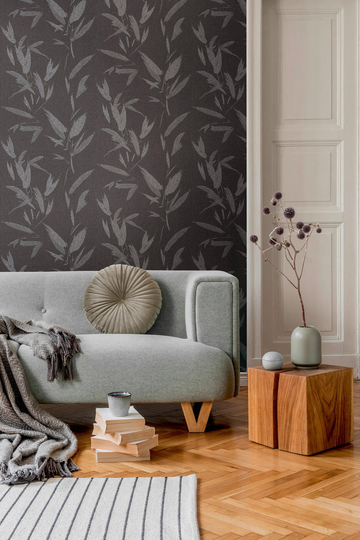A.S.Creation Vliestapete New Elegance Dschungel schwarz B/L: ca. 53x1005 cm New Elegance - schwarz (53,00/1005,00cm) - A.S.Creation